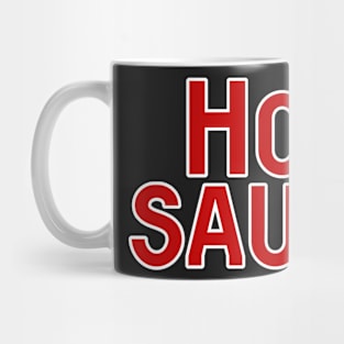 Hot sauce plain red design Mug